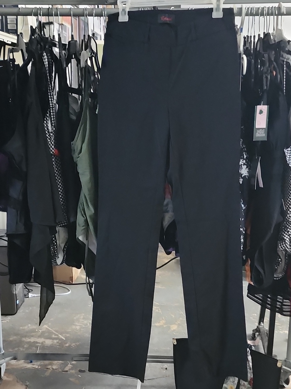Classic Women Black Dress Pants - Straight Leg Meduim Tall